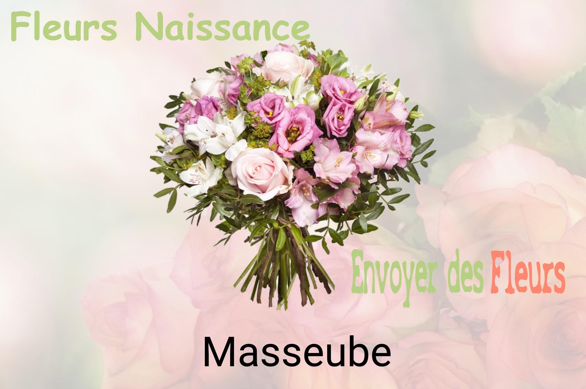 Bouquet de fleurs de naissance livré à Masseube